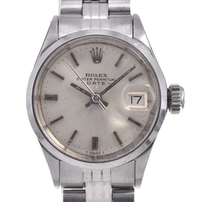 ロレックス ROLEX 6516 ヴィンテージ オイスターパーペチュアルデイト Cal.1161 シルバー 自動巻き レディース 腕時計 R#149254