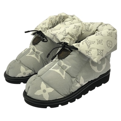 ルイ・ヴィトン LOUIS VUITTON ブーツ ブーツ 靴 レディース グレー系 【中古】