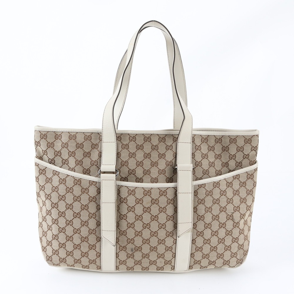 ■美品 グッチ GGキャンバス 153238 トート バッグ