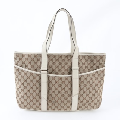 ■美品 グッチ GGキャンバス 153238 トート バッグ