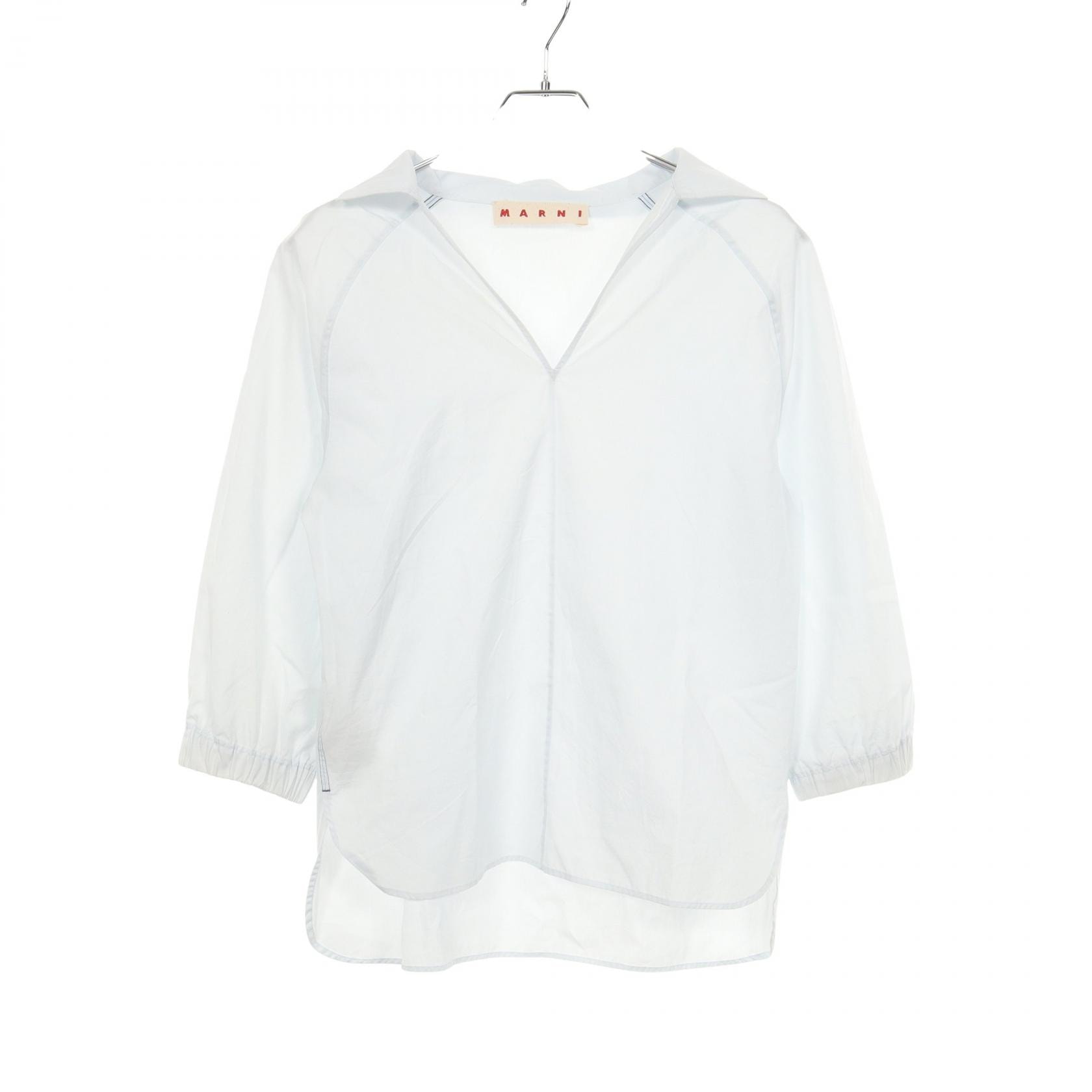 マルニ MARNI シャツ ブラウス 衣料品 トップス コットン レディース ブルー系 【中古】