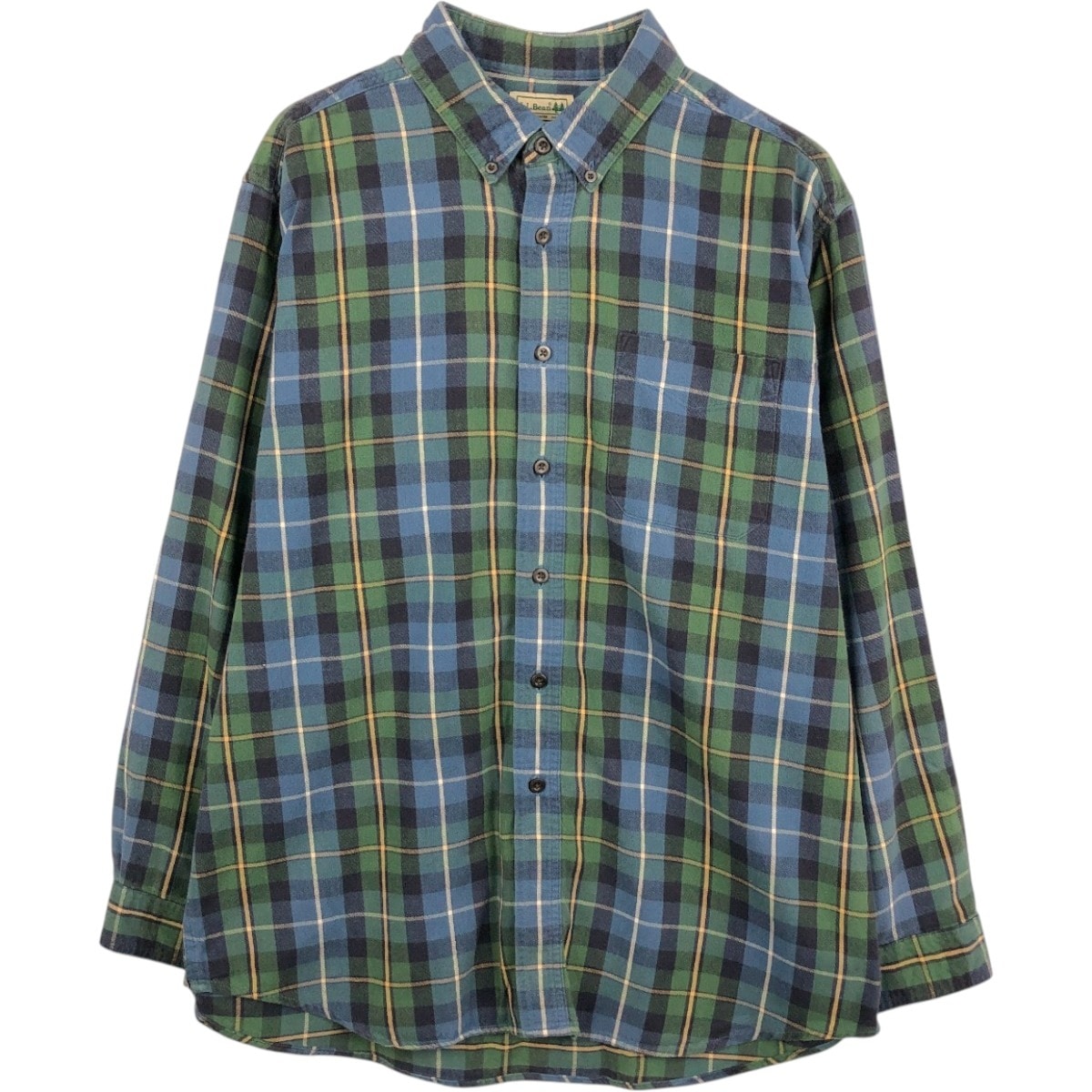 古着 エルエルビーン L.L.Bean 長袖 ボタンダウン ライトネルチェックシャツ メンズXL相当/eaa672842