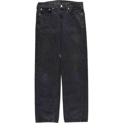 古着 リーバイス Levi's 505 ブラックデニム テーパードデニムパンツ メンズw33相当/eaa614643