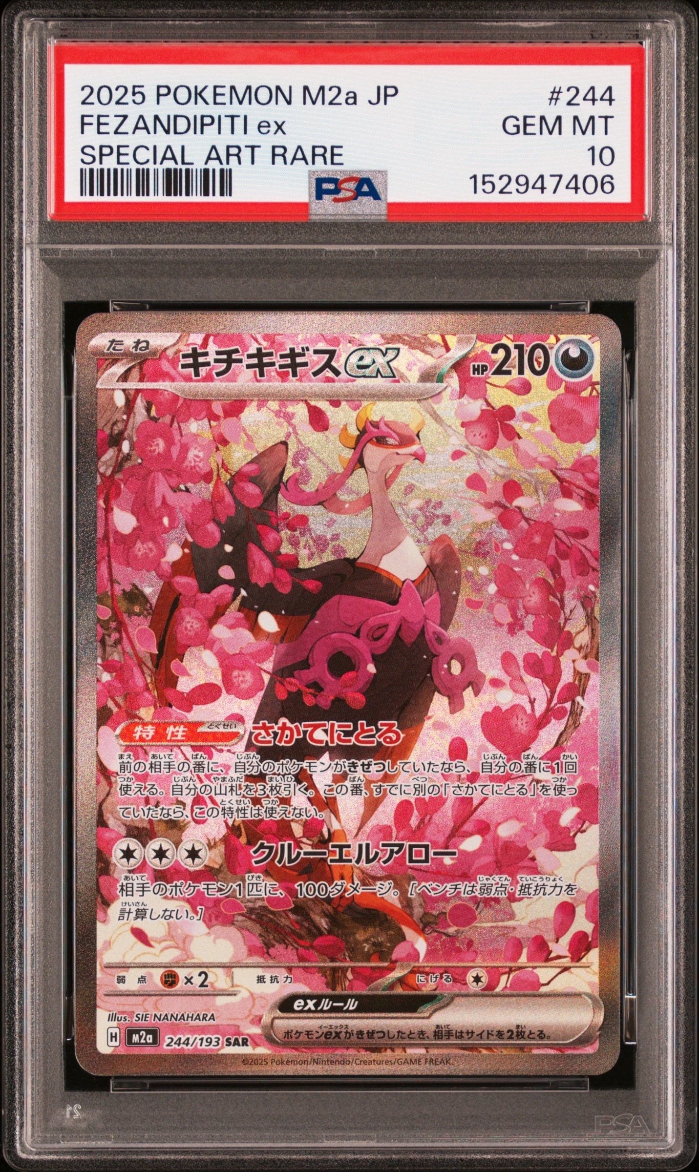キチキギスex SAR [M2a 244/193](ハイクラスパック「MEGAドリームex」)