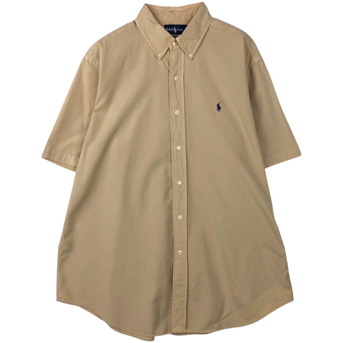 古着 ラルフローレン Ralph Lauren CLASSIC FIT クラシックフィット 半袖 ボタンダウンシャツ メンズXL相当/eaa636672