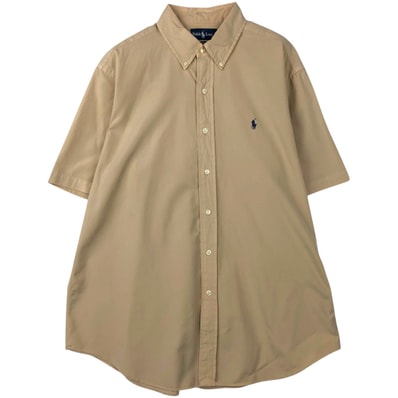 古着 ラルフローレン Ralph Lauren CLASSIC FIT クラシックフィット 半袖 ボタンダウンシャツ メンズXL相当/eaa636672