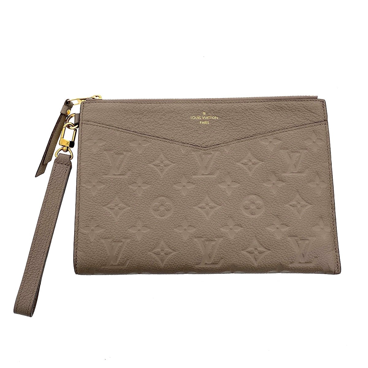 LOUIS VUITTON ルイ・ヴィトン ポシェット メラニー MM クラッチバッグ M68707 モノグラムアンプラント グレージュ  レディース【中古】