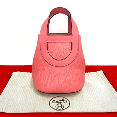 HERMES エルメス インザループ 18 トリヨンクレマンス ハンドバッグ ピンク
409-1