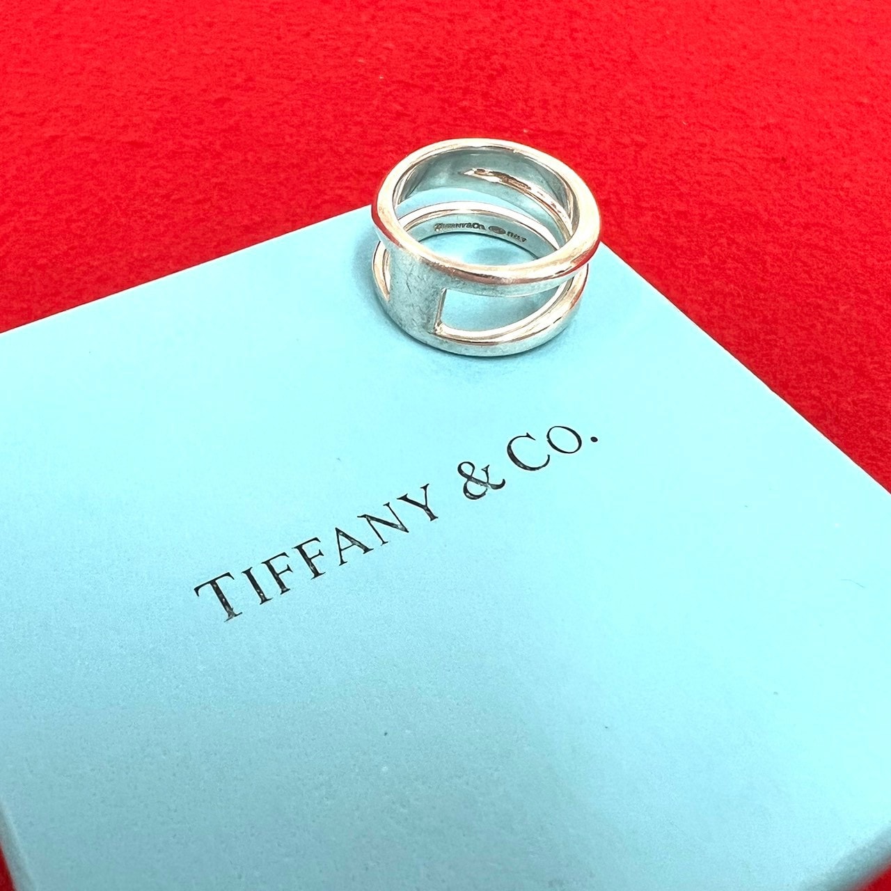 TIFFANY&Co. ティファニー ダイアゴナル リング シルバー925 リング・指輪 12号 シルバー
26920