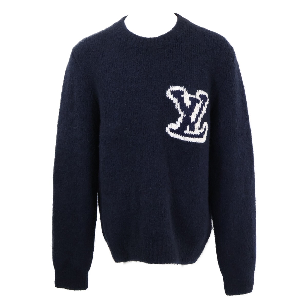 ルイヴィトン 国内正規 RM212Q VSS HLN43W LV インターシャクルーネックニット XL