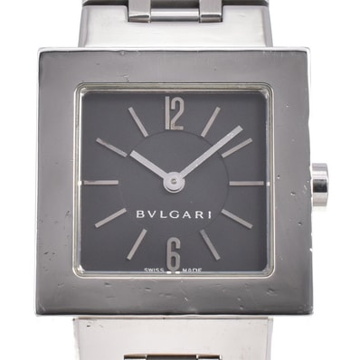 値下 ブルガリ BVLGARI SQ22SS クアドラード クォーツ レディース N#145288