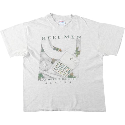 古着 90年代 ヘインズ Hanes BEEFY-T プリントTシャツ USA製 メンズL相当 ヴィンテージ/eaa644584