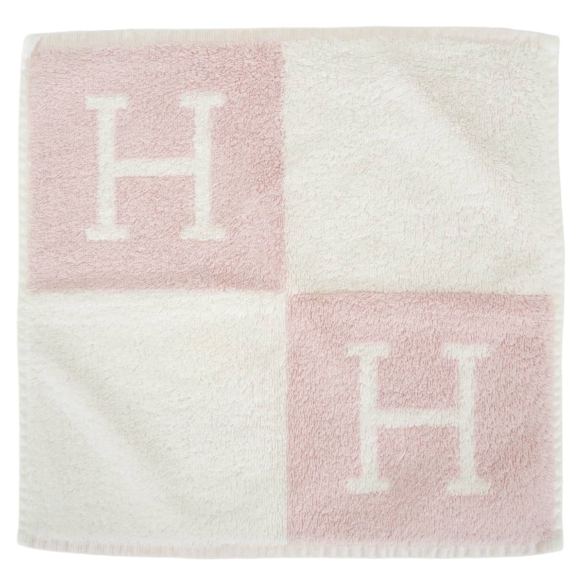 HERMES エルメス タオル カレタオル アヴァロン ハンドタオル ローズ/ライラック (リラ) コットン100% 新品未使用