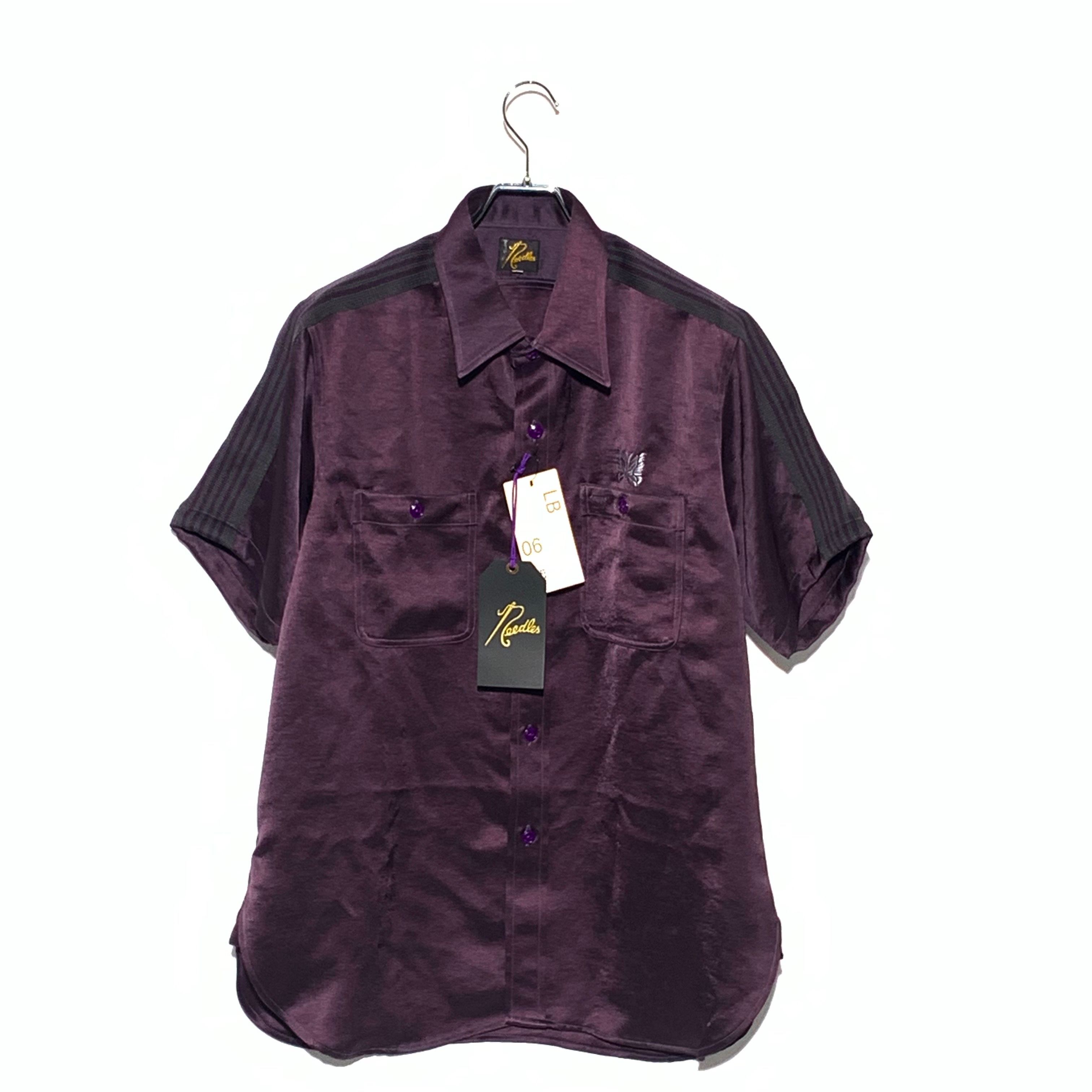 needles S/S Work Shirt Poly Sateen purple