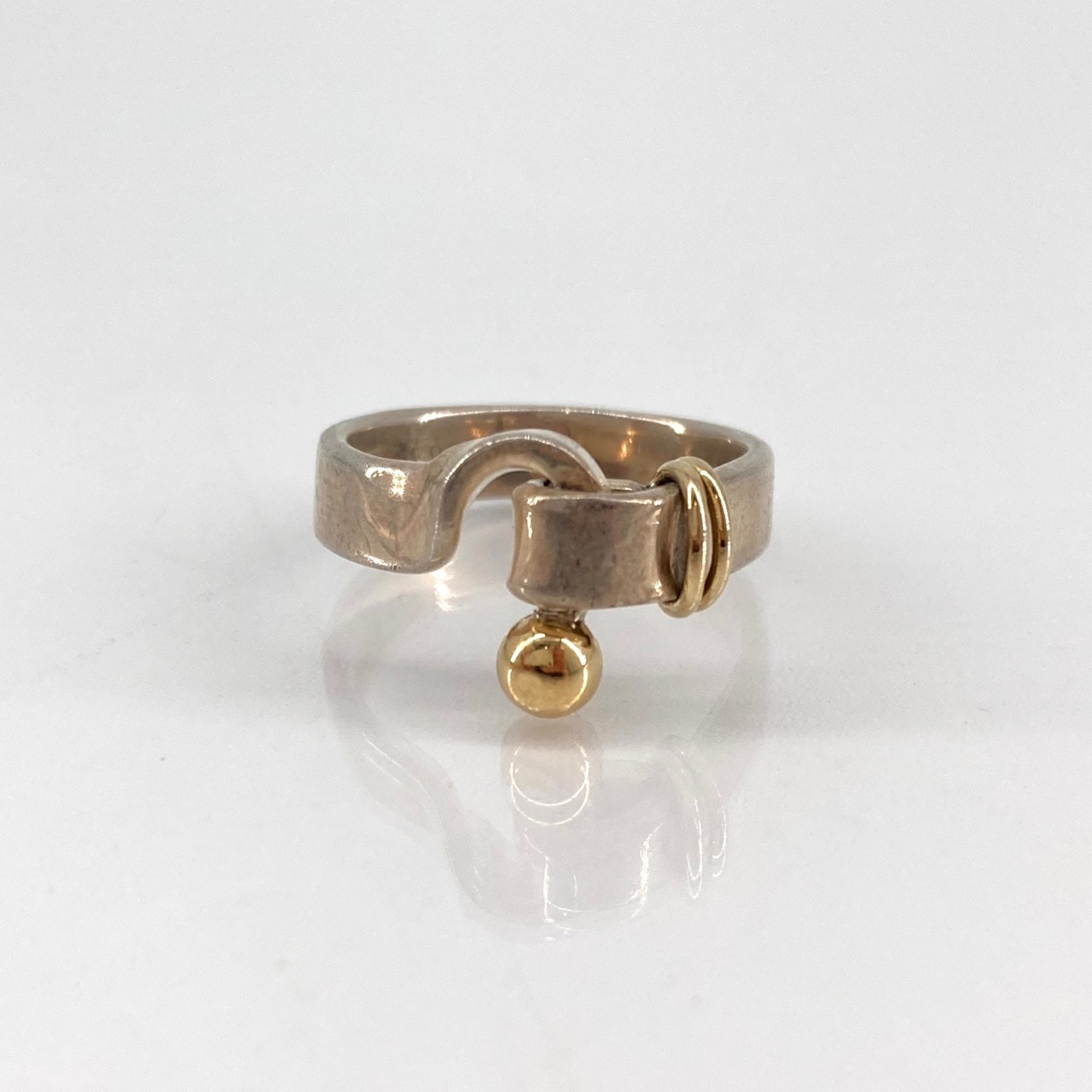 TIFFANY&Co.(ティファニー) フック&アイ Ag925/750 #10.5号 リング・指輪 ゴールド×シルバー