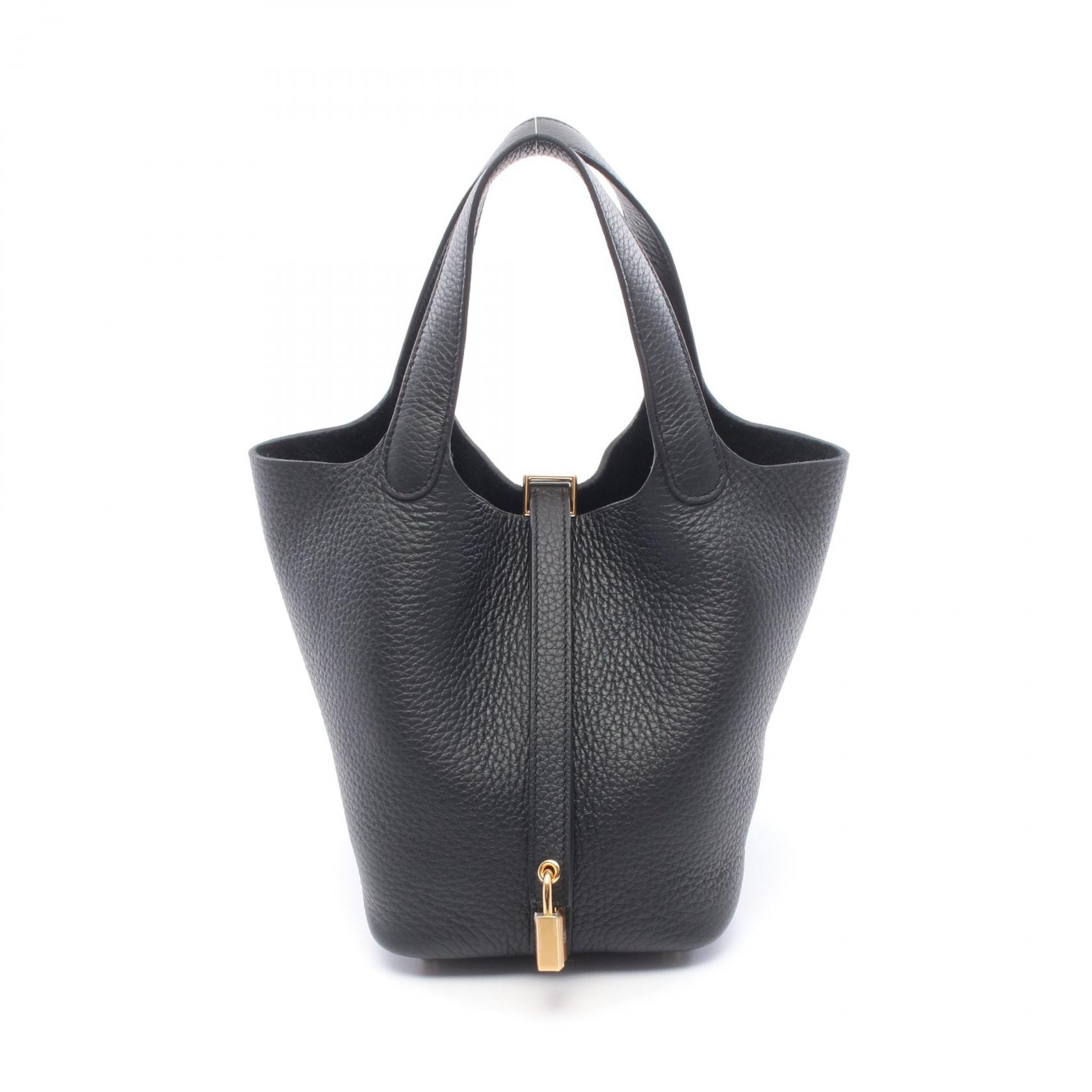 エルメス HERMES ピコタンロックPM ハンドバッグ バッグ レザー トリヨンクレマンス トリヨンクレマンス ブラック(エルメス) K刻印(2025年製造) レディース ブラック系 【中古】