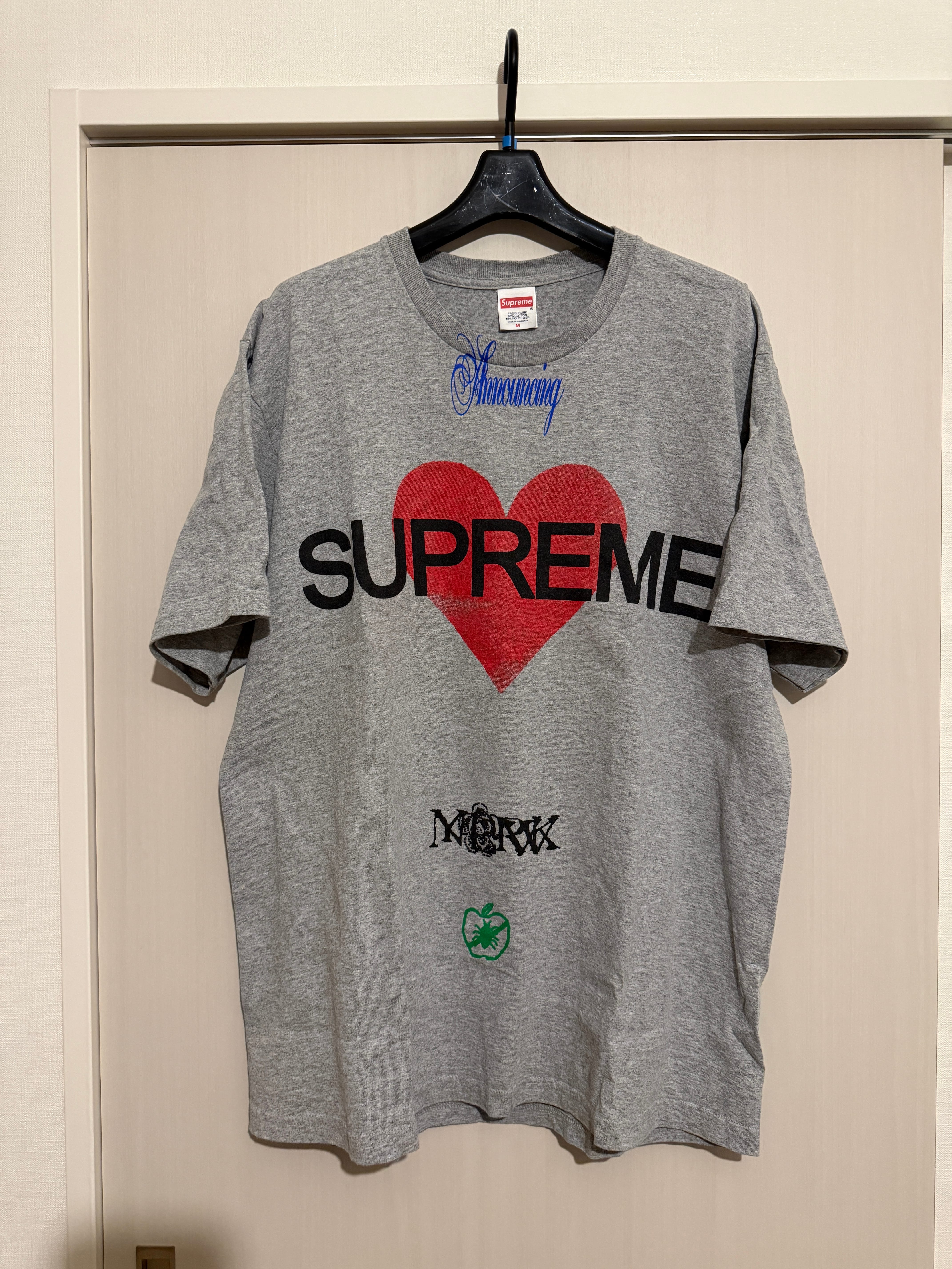 Supreme Announcing Tee "Heather Grey"