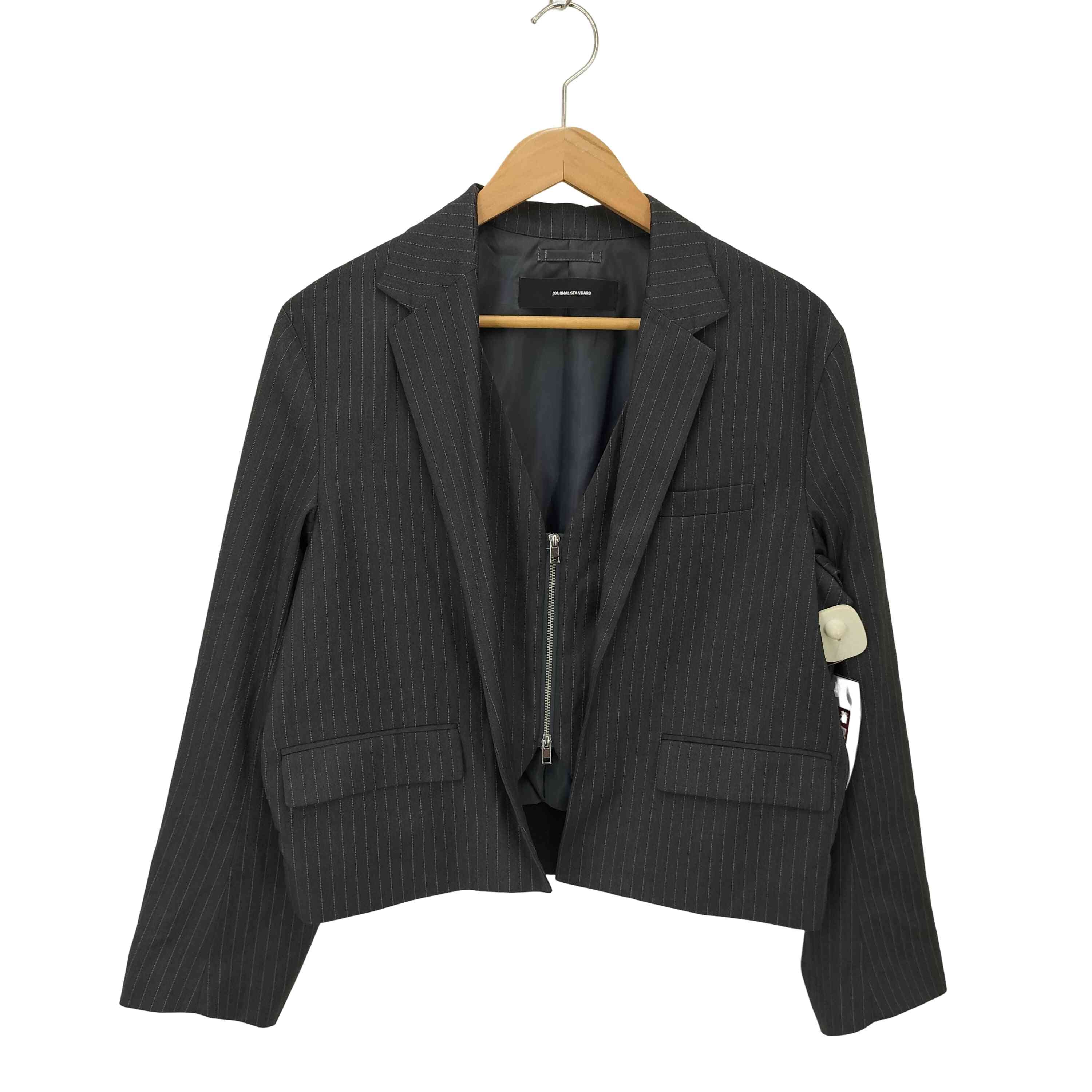 25ss ストライプ ブルゾンライクジャケット【1142259318747】