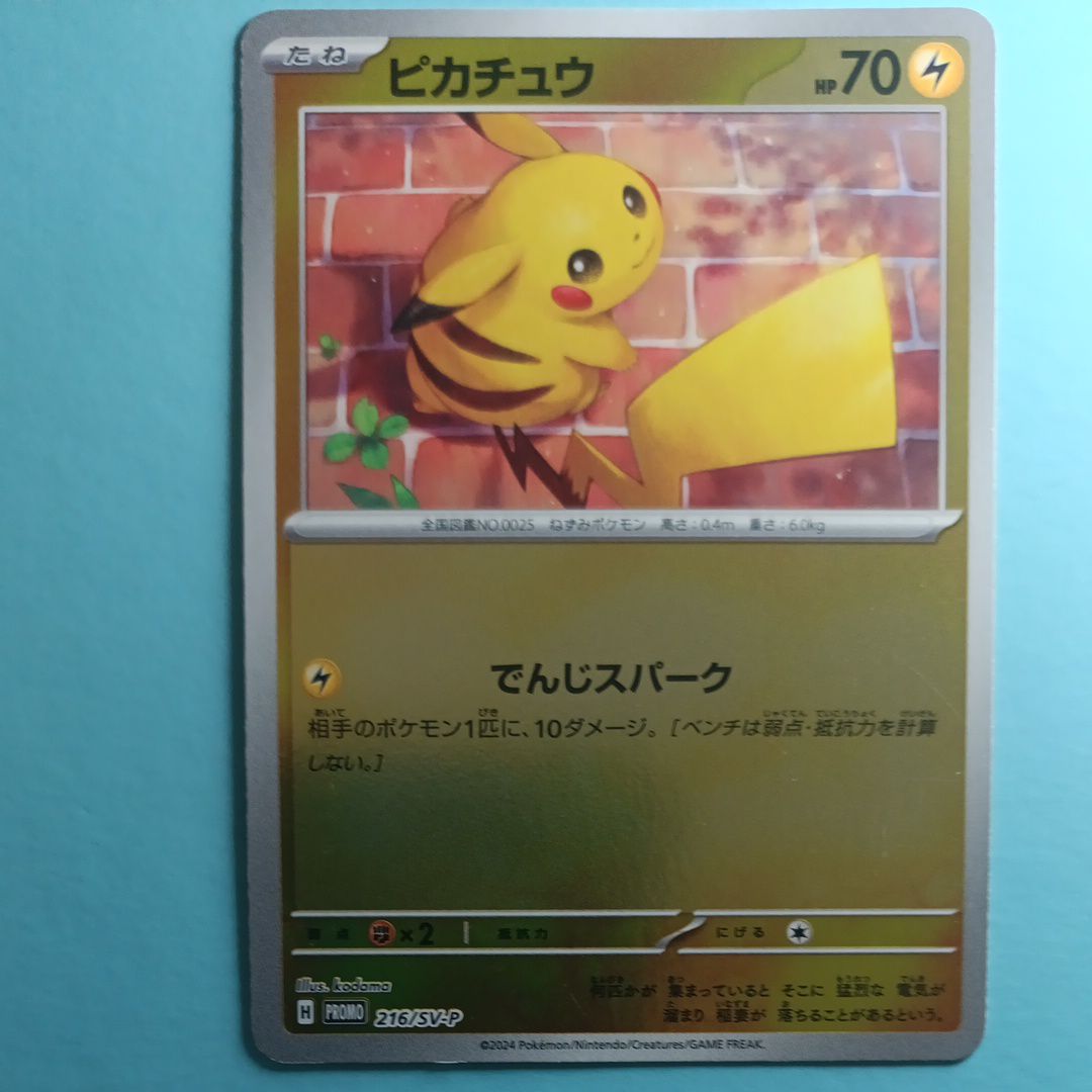ピカチュウ P [SV-P 216](プロモカードパック「ポケカの夏がキタ!プロモカードGetキャンペーン!」)