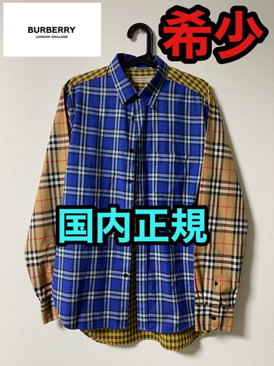 BURBERRY バーバリー クレイジーチェック 長袖シャツ sizeL