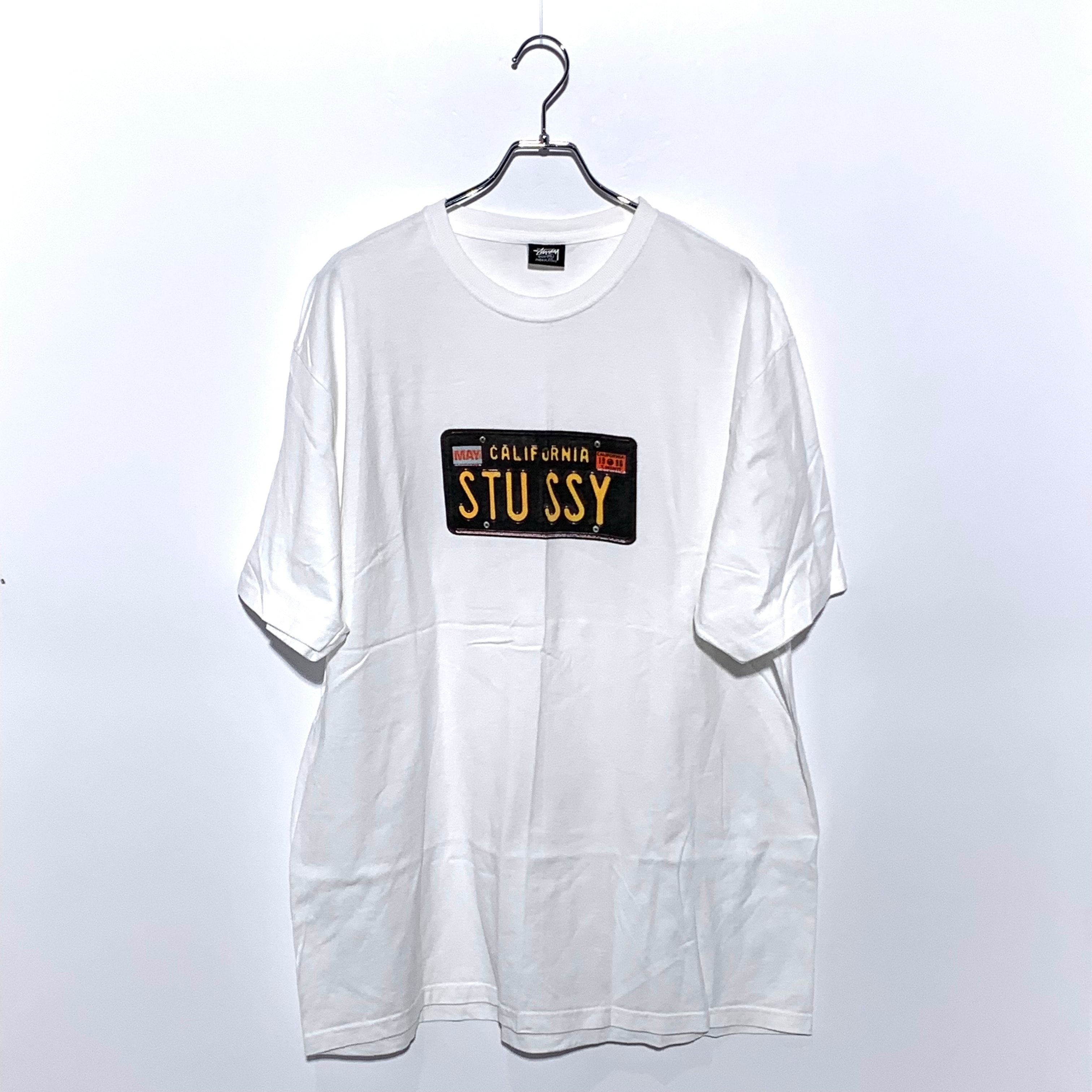 Stussy License Plates Tee "White"