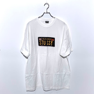 Stussy License Plates Tee "White"