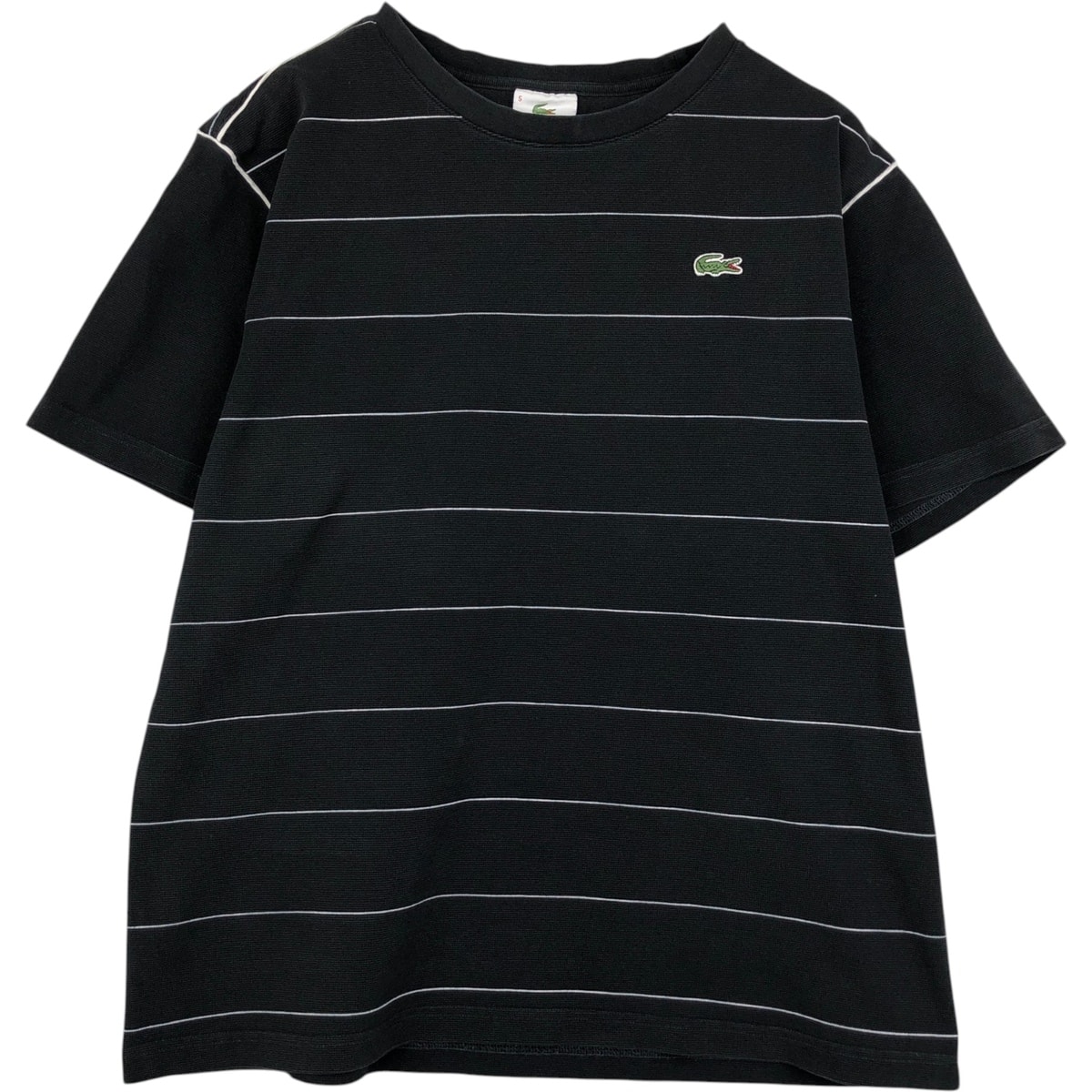 古着 ラコステ LACOSTE SPORT 鹿の子 半袖 ボーダーTシャツ 5 メンズL相当/eaa637538