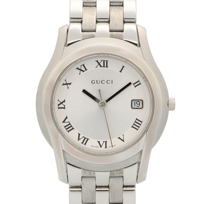 グッチ GUCCI Gクラス 腕時計 時計 ステンレススチール メンズ シルバー系 5500M 【中古】
