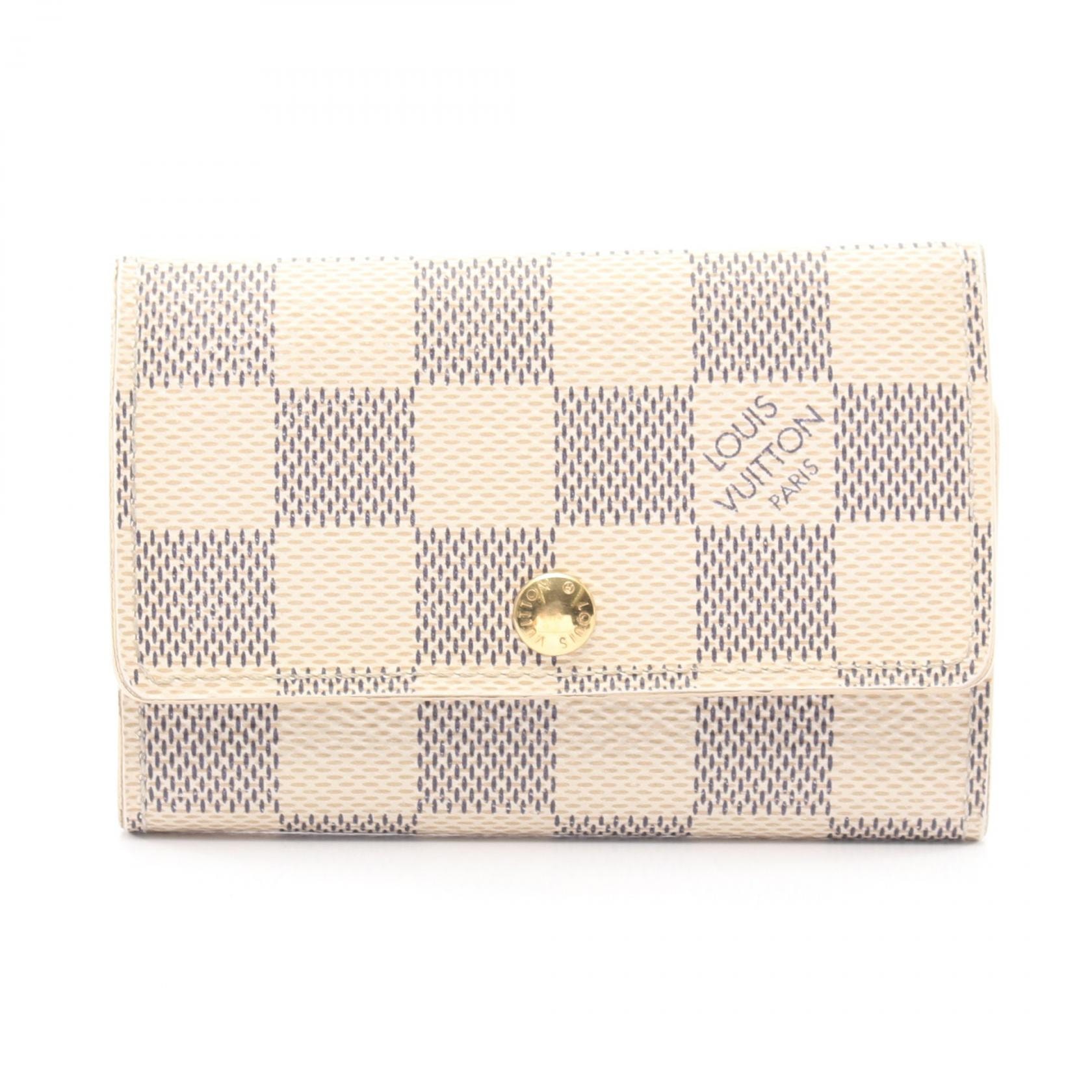 ルイ・ヴィトン LOUIS VUITTON ミュルティクレ6 ダミエアズール キーケース アクセサリー PVC レディース ホワイト系 N61745 【中古】