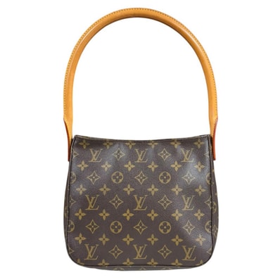 ルイヴィトン ルーピングMM モノグラム ショルダーバッグ モノグラムキャンバス M51146 ブラウン レディース LOUIS VUITTON 中古