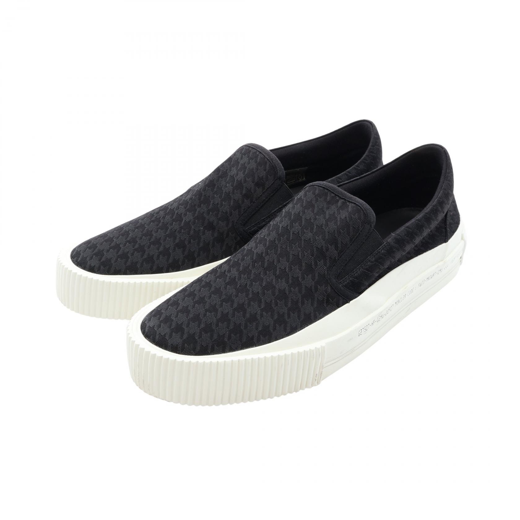 モンクレール MONCLER バルカン FRAGMENT スニーカー スリッポン 靴 ファブリック メンズ ブラック系 【中古】