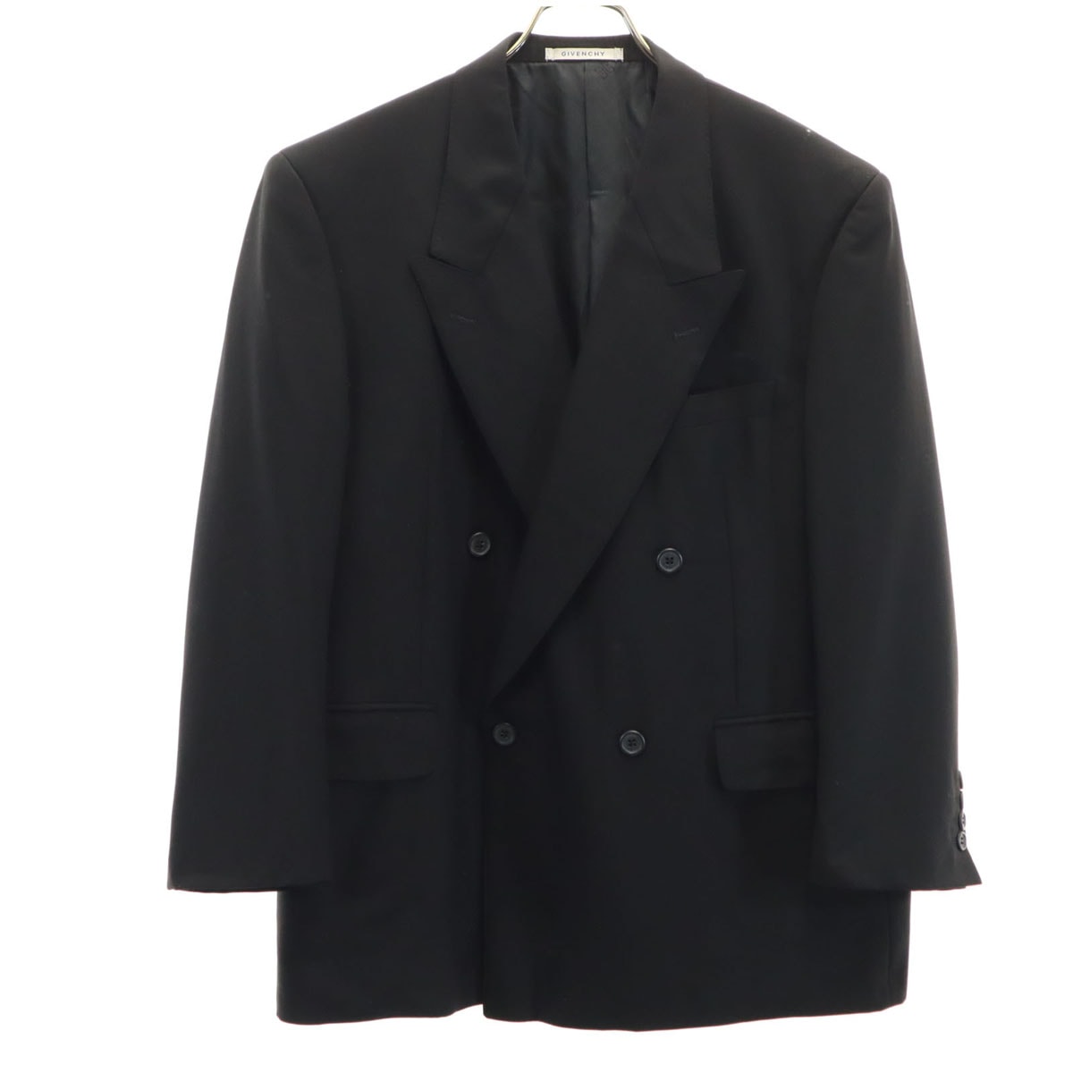 GIVENCHY ジバンシィ 90s ウール オールド テーラードジャケット BE3 黒