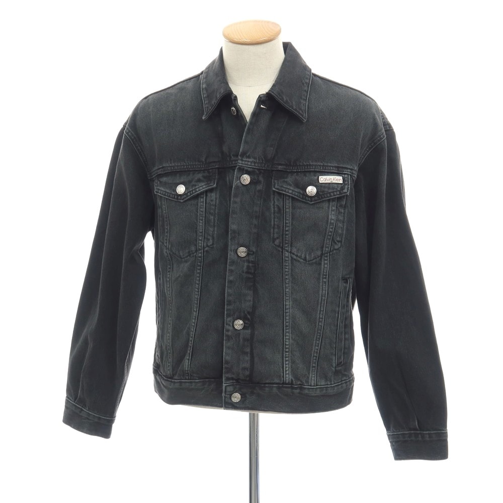 【中古】【未使用】カルバンクラインジーンズ Calvin klein Jeans コットン デニムジャケット グレーブラック【サイズサイズS(US)/ASIA(M)】【メンズ】