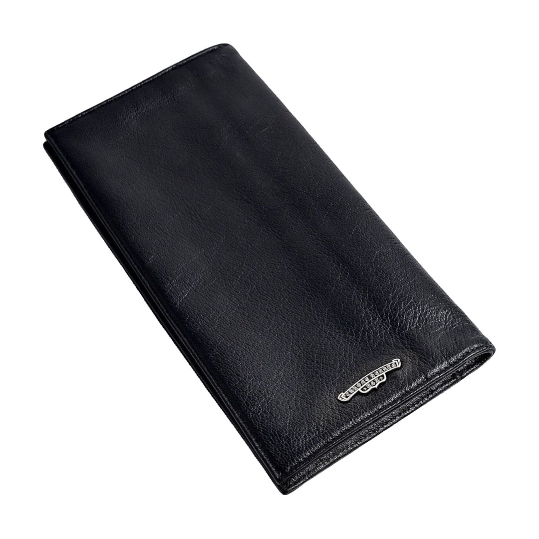 クロムハーツ CHROME HEARTS SCROLL LABEL TRVL DOX WALLET BLACK 長財布 新品未使用