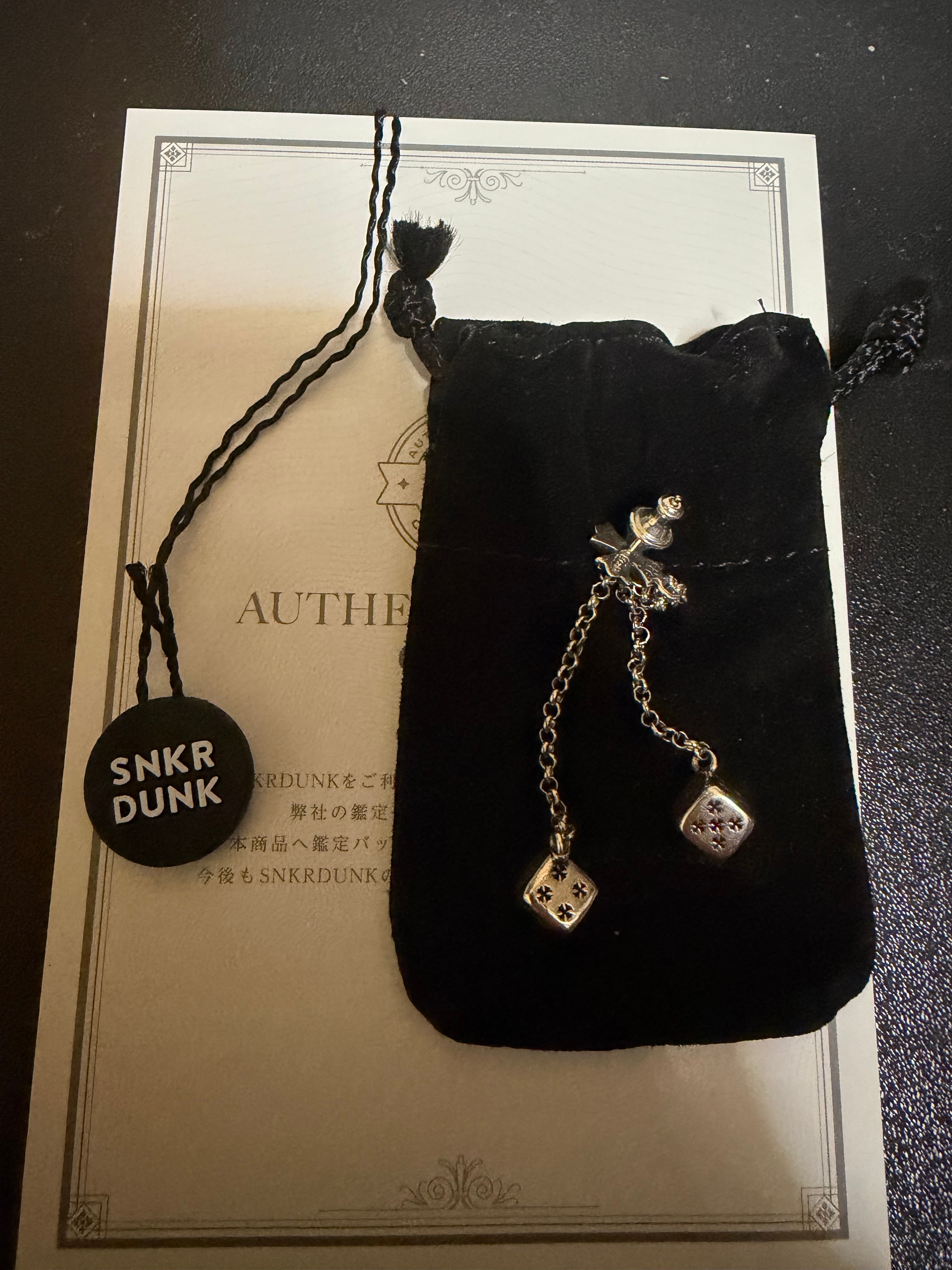 Chrome Hearts Double Dice Earring "Silver"