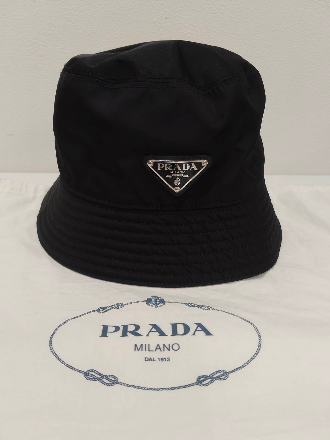 PRADA Re-Nylon Bucket Hat "Black"