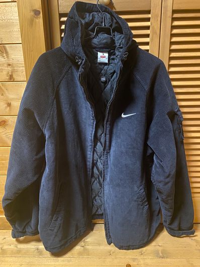 Supreme / Nike Arc Corduroy Hooded Jacket "Black"