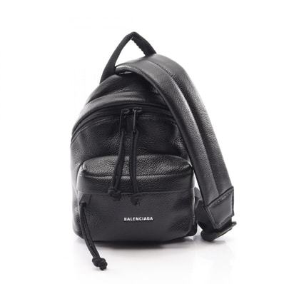 バレンシアガ BALENCIAGA エクスプローラー ミニバックパック ショルダーバッグ バッグ レザー レディース ブラック系 656060 【中古】