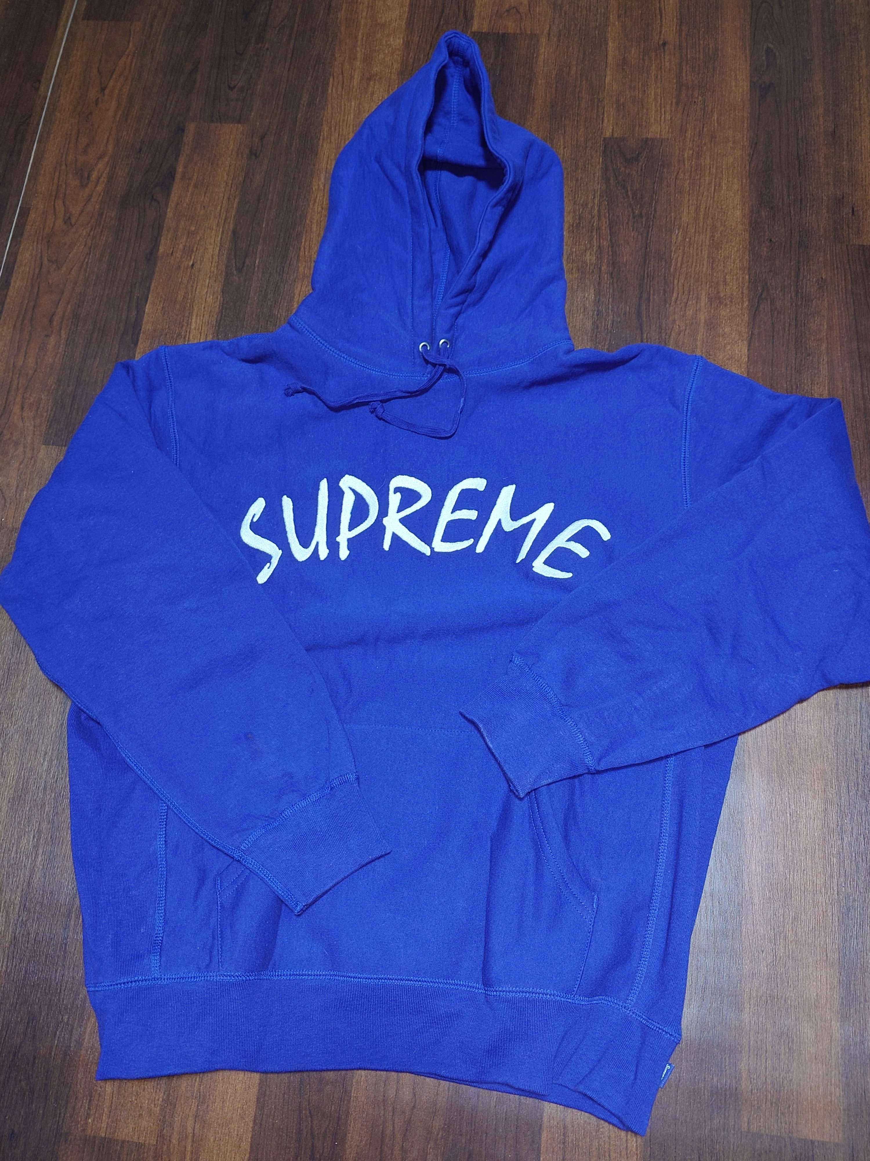 Supreme FTP Arc Hooded Sweatshirt "Washed Navy"
