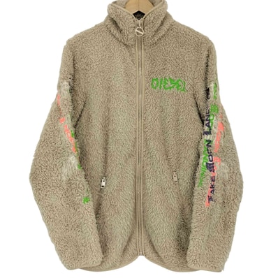 袖ロゴフリースジャケット カオス刺繍デザイン【1141636295718】