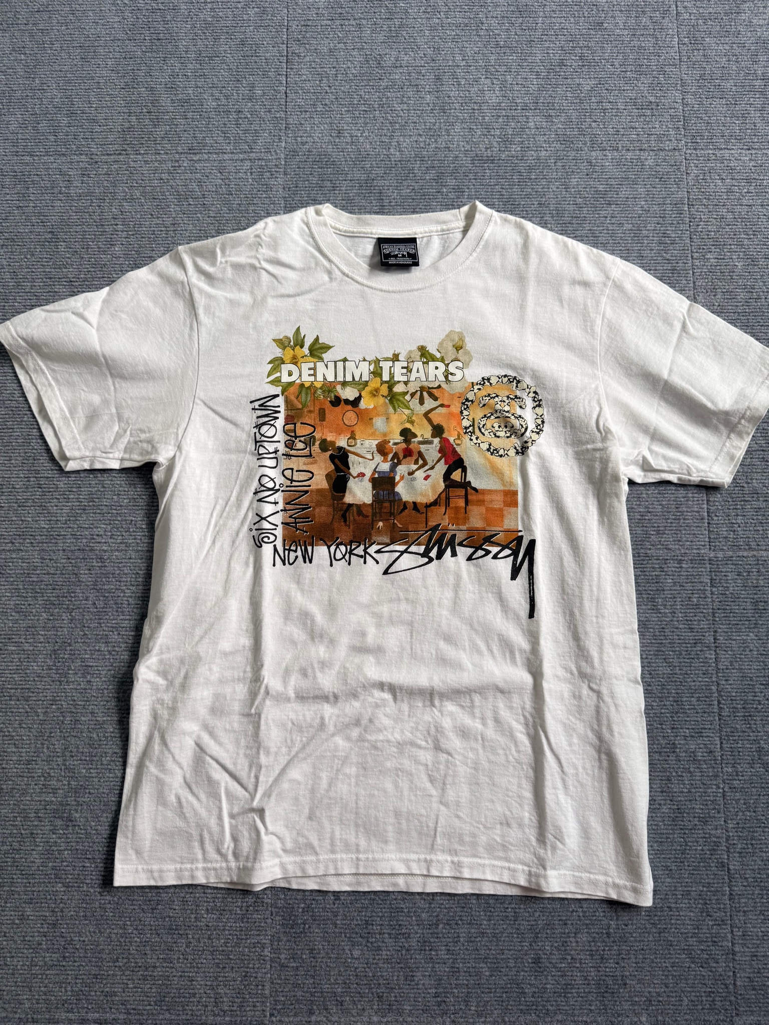 Stussy x Denim Tears Annie Lee Tee "White" 3903997