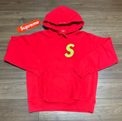 Supreme S Logo Hooded Sweatshirt "Red" (19FW)