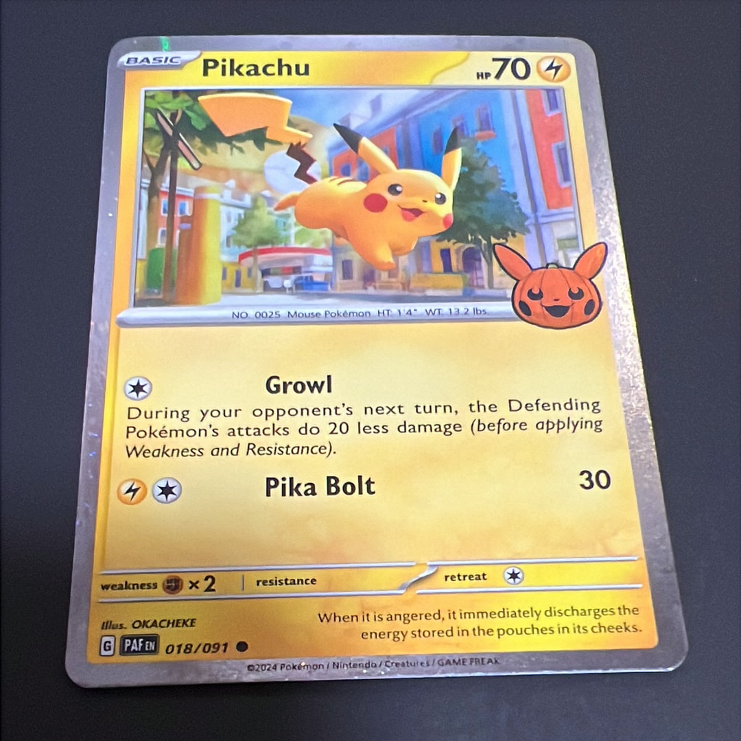 ピカチュウ C [PAF EN 018/091]【英語版】(スカーレット&バイオレット「トリックオアトレード 2024」)