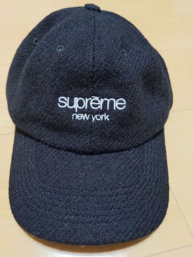 Supreme Harris Tweed Classic Logo 6-Panel "Black"