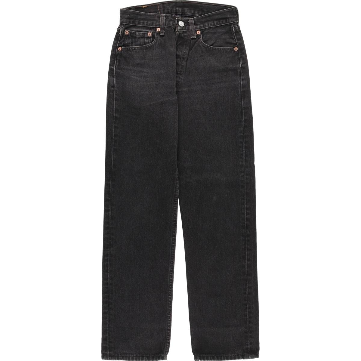 古着 90年代 リーバイス Levi's 6501-0660 ブラックデニム ストレートデニムパンツ USA製 レディースM(w26)相当 ヴィンテージ/evb030408