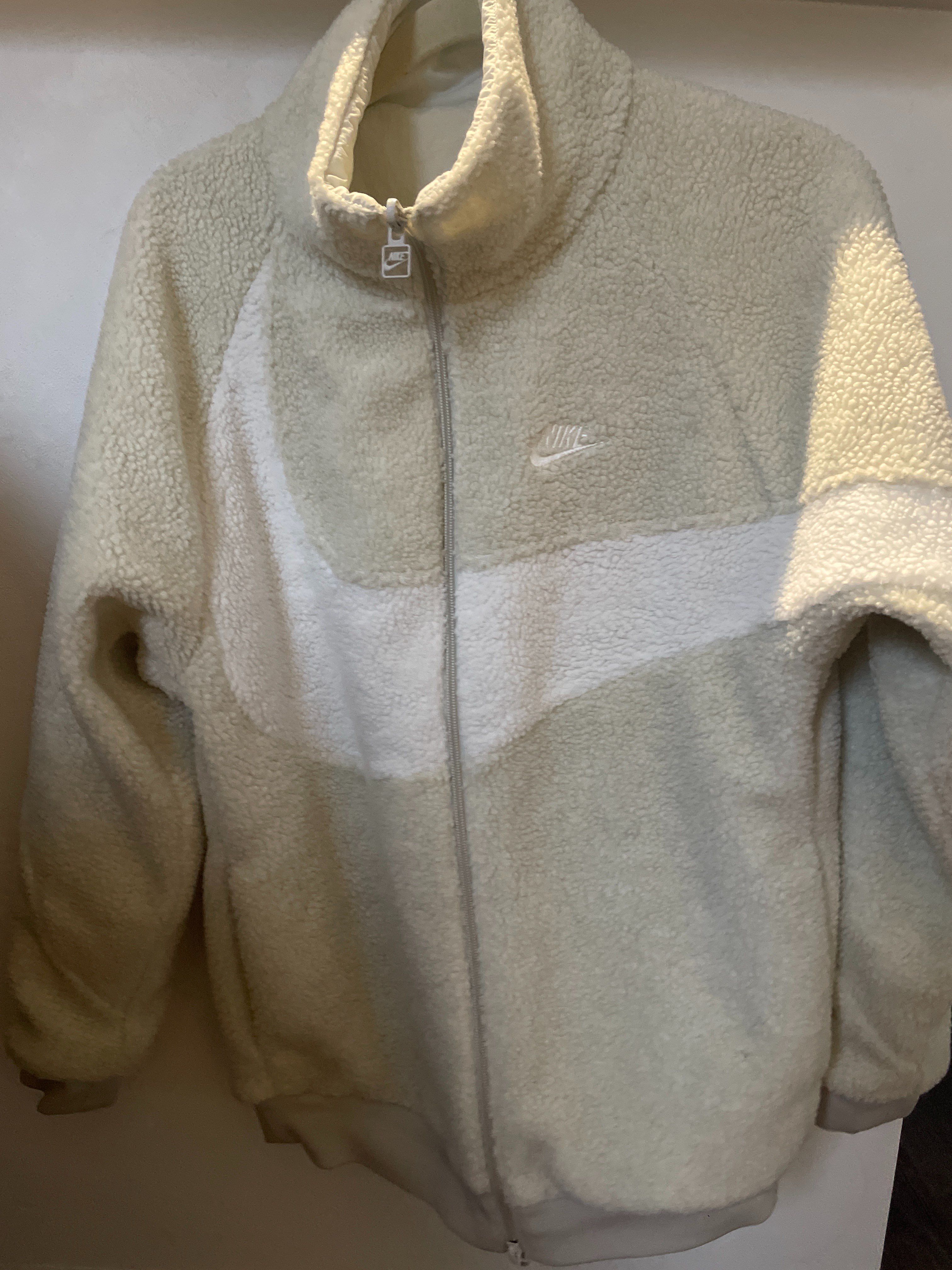 Nike Big Swoosh Boa Jacket "Light Bone/Sail"