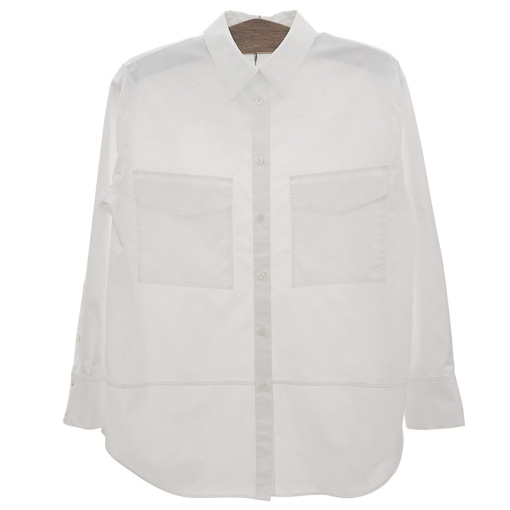 セオリーリュクス 新品同様 Cotton Kaylee Shirt シャツブラウス トップス レディース 白 ホワイト 38 03-5308211 25年製 38