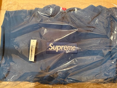 Supreme Box Logo Hooded Sweatshirt "Blue" (23FW)