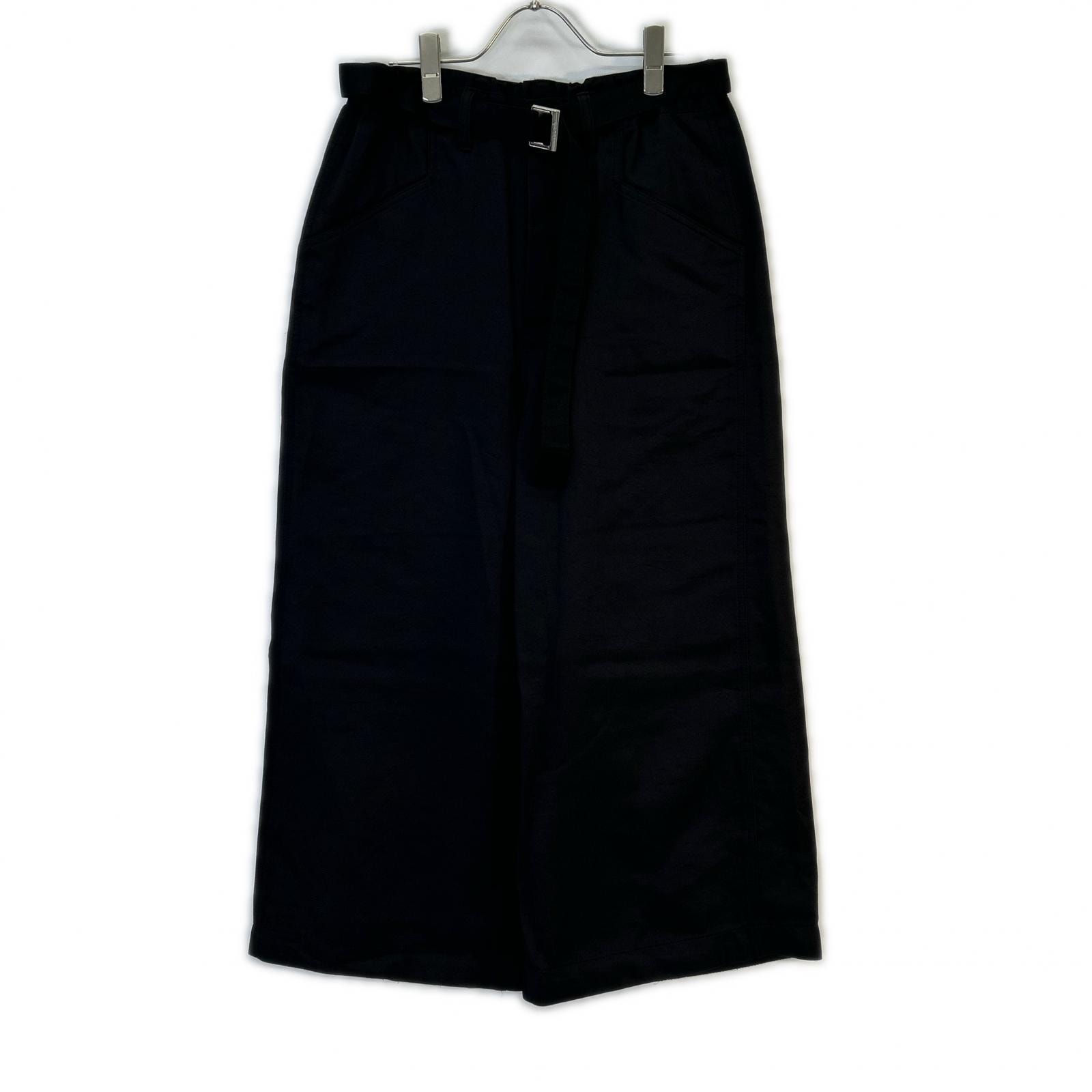 サカイ ×SPIEWAK 24-03533M ブラック ワイドパンツ 0