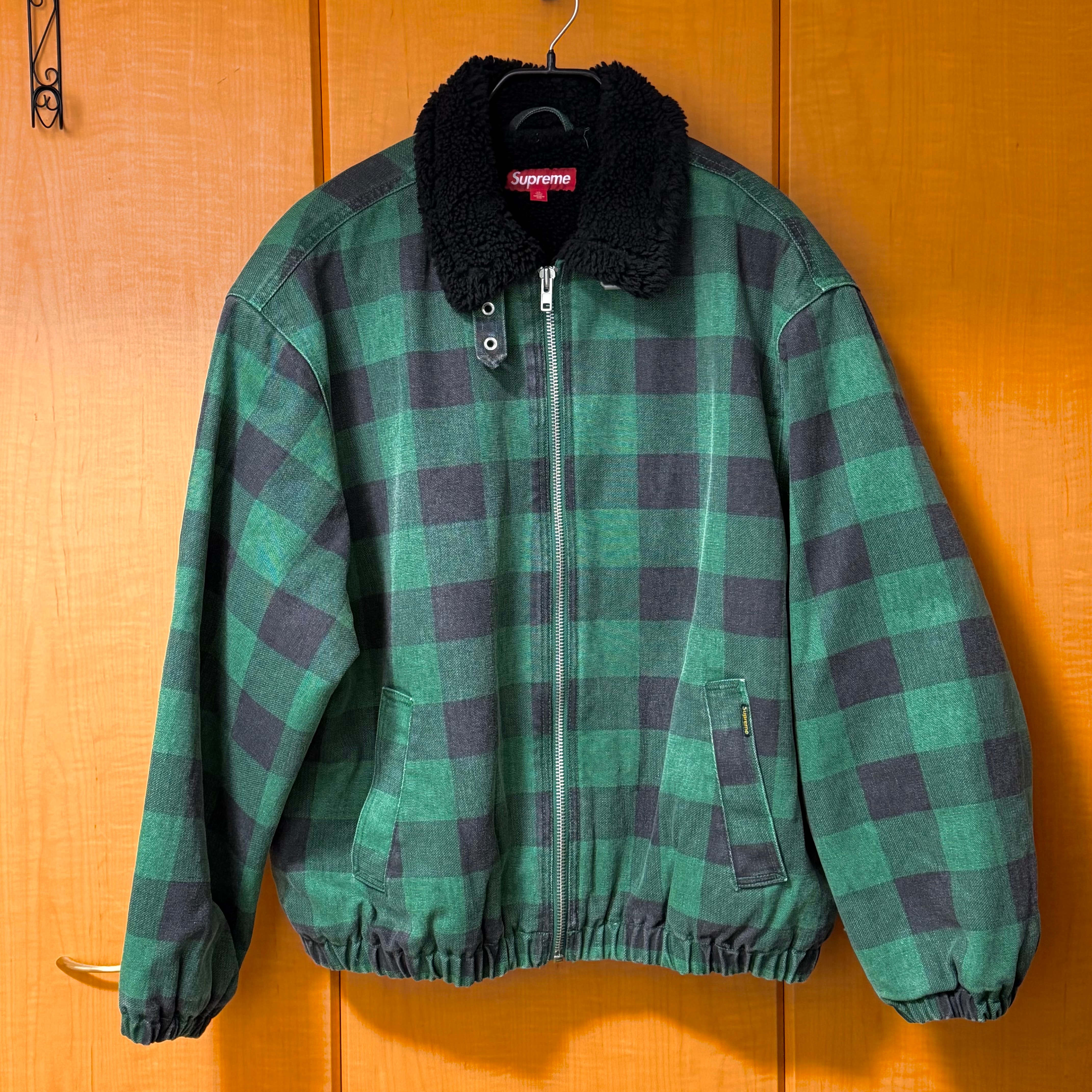 Supreme Faux Shearling Lined Bomber Jacket 